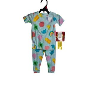 lucky charms girls pajamas sleep wear outfit size 18 months‎ short sleeve pants